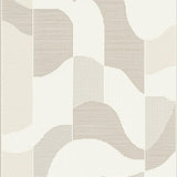 Chic Linear Cream Wave Design(Beige)