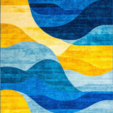 Stylish Dynamic Color Block Style(Blue)
