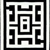 Ultra Soft Area Rug, Non Slip, Stain Resistant, Washable Area Rugs for Living Room, Bedroom, Geometric Black Stair Mats Slip Resistant Design(Black)