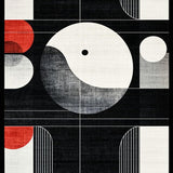 Vibrant Modern Geometric Aesthetic(Black)