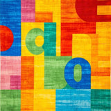 Artistic Colorful Alphabet Theme(Yellow)