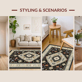 Chic Jute Circle Design Element(Black)