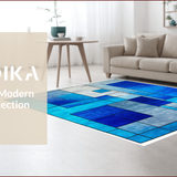 Ultra Soft Area Rug, Non Slip, Stain Resistant, Washable Area Rugs for Living Room, Bedroom, Contemporary Abstract Stain Resistant Living Room(Gray)