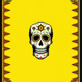 Striking Halloween Skeleton Motif(Yellow)