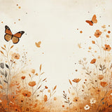 Ultra Soft Area Rug, Non Slip, Stain Resistant, Washable Area Rugs for Living Room, Bedroom, Boho Butterfly Meadow Abstract Insect Art Floor Covering for Home(Beige)