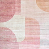 Ultra Soft Area Rug, Non Slip, Stain Resistant, Washable Area Rugs for Living Room, Bedroom, Designer Ribbon Bow Silhouette Rug with Modern Aesthetic Pattern Elements(Pink)
