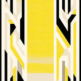 Ultra Soft Area Rug, Non Slip, Stain Resistant, Washable Area Rugs for Living Room, Bedroom, Sophisticated Cream and Black Contrast(Yellow)