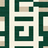 Luna Vista Contemporary Green Beige Area With Abstract Geometric Motifs(Beige)