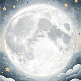 Cute Abstract Night Sky Elements(Gray)