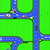 Energetic Street Scene Play Surface(Green)