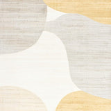 Ultra Soft Area Rug, Non Slip, Stain Resistant, Washable Area Rugs for Living Room, Bedroom, Trendy Transitional Light Palette(Gold)