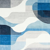 Trendy toned Artistic Flow(Blue)