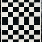 Ultra Soft Area Rug, Non Slip, Stain Resistant, Washable Area Rugs for Living Room, Bedroom, Contemporary Lattice Patterned Elegance(Black)