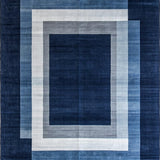 Ultra Soft Area Rug, Non Slip, Stain Resistant, Washable Area Rugs for Living Room, Bedroom, Stylish Blue Tone Canvas(Blue)
