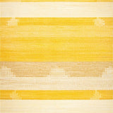 Ultra Soft Area Rug, Non Slip, Stain Resistant, Washable Area Rugs for Living Room, Bedroom, Elegant Tufted Sunburst Pattern(Yellow)