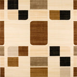 Ultra Soft Area Rug, Non Slip, Stain Resistant, Washable Area Rugs for Living Room, Bedroom, Modern Plush Ogee Pattern(Beige)