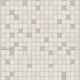Checkered Midcentury Minimalist Area Beige Cream Hues(Beige)