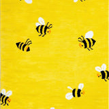 Ultra Soft Area Rug, Non Slip, Stain Resistant, Washable Area Rugs for Living Room, Bedroom, Whimsical Floral Bee Design(Yellow)