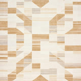 Geometric Abstract Shaped Beige Cream Non Shedding Pet Friendly Area(Beige)