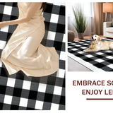 Warm Inviting Rustic Check Design(Black)
