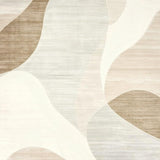 Ultra Soft Area Rug, Non Slip, Stain Resistant, Washable Area Rugs for Living Room, Bedroom, Elegant Beige Cream with Swirling Abstract Design(Beige)