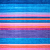 Dynamic Multicolored Graphic Motif(Blue)