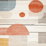 Ultra Soft Area Rug, Non Slip, Stain Resistant, Washable Area Rugs for Living Room, Bedroom, with Unique Beige Multi Design(Gray)