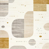 Elegant Beige Echo Area Abstract Animal Inspired Design(Beige)