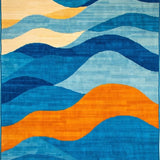 Vibrant Colorful Symmetrical Design(Blue)