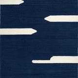 Navy Blue Whimsical Sky Design(Blue)