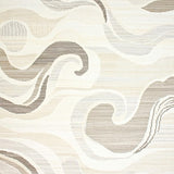 Elegant High Low Abstract Swirls(Beige)