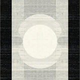 Ultra Soft Area Rug, Non Slip, Stain Resistant, Washable Area Rugs for Living Room, Bedroom, Outdoor Entry Stripe Rug Chic Layered Porch Accent Welcome Mat Design(Black)