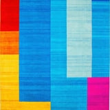 Exuberant Multicolor Flowing(Blue)