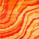 Ultra Soft Area Rug, Non Slip, Stain Resistant, Washable Area Rugs for Living Room, Bedroom, Playful Whimsical Pastel Fusion(Orange)