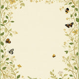 Ultra Soft Area Rug, Non Slip, Stain Resistant, Washable Area Rugs for Living Room, Bedroom, Serene Floral Fantasy Design(Beige)