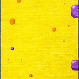 Ultra Soft Area Rug, Non Slip, Stain Resistant, Washable Area Rugs for Living Room, Bedroom, Sunshine-Inspired Quirky Home Decor(Yellow)