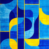 Art Deco Inspired Geometric Elegance(Blue)