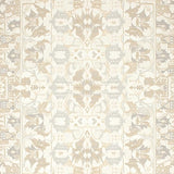 Refined Neutral Prayer Area With Abstract Floral and Geometric Blend(Beige)