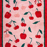 Ultra Soft Area Rug, Non Slip, Stain Resistant, Washable Area Rugs for Living Room, Bedroom, Feminine Fruit-Inspired Aesthetic(Pink)