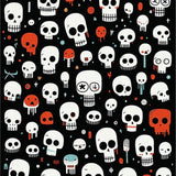 Ultra Soft Area Rug, Non Slip, Stain Resistant, Washable Area Rugs for Living Room, Bedroom, Contemporary Dark Humor Design(Black)