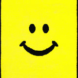 Ultra Soft Area Rug, Non Slip, Stain Resistant, Washable Area Rugs for Living Room, Bedroom, Playful Cartoon Smiley Motif(Yellow)