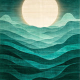 Lively Multi Toned Artistic Composition(Blue)