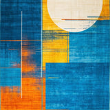 Elegant Color Splash Design(Blue)