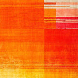 Ultra Soft Area Rug, Non Slip, Stain Resistant, Washable Area Rugs for Living Room, Bedroom, Sleek Modern Multicolor Design Element(Orange)