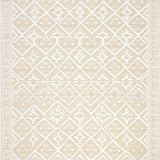 Modern Beige Cat Litter Area with Geometric Lattice for Mess Control(Beige)
