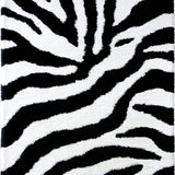 Ultra Soft Area Rug, Non Slip, Stain Resistant, Washable Area Rugs for Living Room, Bedroom, Modern Rustic Safari Aesthetic Non-Slip Floorcover(Black)