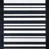 Ultra Soft Area Rug, Non Slip, Stain Resistant, Washable Area Rugs for Living Room, Bedroom, Striped Harmony Rug with Modern Linear Accent Pattern Design(Black)