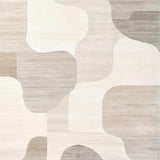 Ivory Echoes Area Cream Abstract Texture Illusion(Beige)