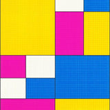 Ultra Soft Area Rug, Non Slip, Stain Resistant, Washable Area Rugs for Living Room, Bedroom, Chic Colorful Lattice Composition(Yellow)