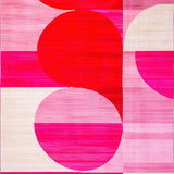 Chic Contemporary Blush Geometry(Red)